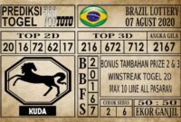 Prediksi Brazil Lottery Hari Ini 07 Agustus 2020 Prediksi Brazil Lottery Hari Ini 07 Agustus 2020