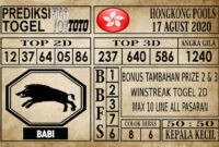 Prediksi Hongkong Pools Hari Ini 17 Agustus 2020