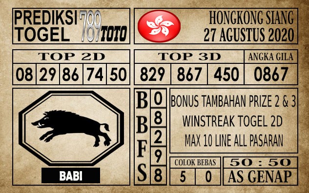 Prediksi Hongkong Siang Hari Ini 27 Agustus 2020