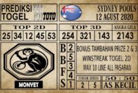 Prediksi Sydney Pools Hari Ini 12 Agustus 2020 Prediksi Sydney Pools Hari Ini 12 Agustus 2020