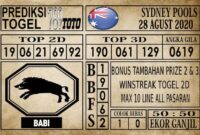 Prediksi Sydney Pools Hari Ini 28 Agustus 2020 Prediksi Sydney Pools Hari Ini 28 Agustus 2020
