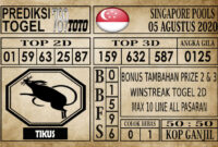 Prediksi Singapore Pools Hari ini 05 Agustus 2020
