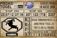 SYD 18Prediksi Sydney Pools Hari Ini 18 Agustus 2020 Prediksi Sydney Pools Hari Ini 18 Agustus 2020