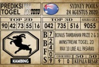 SYD Prediksi Sydney Pools Hari Ini 24 Agustus 202024 Prediksi Sydney Pools Hari Ini 24 Agustus 2020