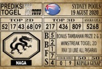 SYD19Prediksi Sydney Pools Hari Ini 19 Agustus 2020 Prediksi Sydney Pools Hari Ini 19 Agustus 2020