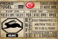 Prediksi Turkish Lottery Hari Ini 27 Agustus 2020 Prediksi Turkish Lottery Hari Ini 27 Agustus 2020