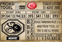 Prediksi Turkish Lottery Hari Ini 31 Agustus 2020 Prediksi Turkish Lottery Hari Ini 31 Agustus 2020