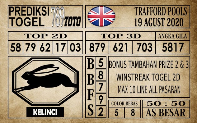 Prediksi Trafford Pools Hari Ini 19 Agustus 2020