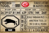 Prediksi Turkish Lottery Hari Ini 06 Agustus 2020