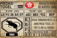 Prediksi Hongkong Pools Hari Ini 02 Agustus 2020