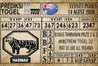 Prediksi Sydney Pools Hari ini 14 Agustus 2020 Prediksi Sydney Pools Hari ini 14 Agustus 2020