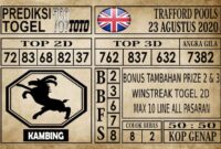 Prediksi Trafford Pools Hari Ini 23 Agustus 2020
