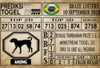 BRZ 10 Prediksi Brazil Lottery Hari Ini 10 September 2020