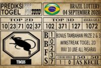 Prediksi Brazil Lottery Hari Ini 04 September 2020