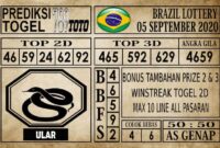 Prediksi Brazil Lottery Hari Ini 05 September 2020