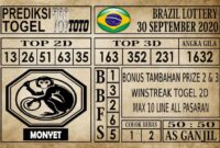 Prediksi Brazil Lottery Hari Ini 30 September 2020