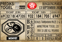 HKPL 13 Prediksi Hongkong Pools Hari Ini 13 September 2020
