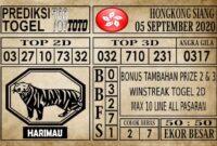 Prediksi Hongkong Siang Hari Ini 05 September 2020