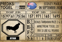 SYD 06Prediksi Sydney Pools Hari Ini 06 September 2020 Prediksi Sydney Pools Hari Ini 06 September 2020