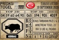 Prediksi Turkish Lottery Hari Ini 19 September 2020