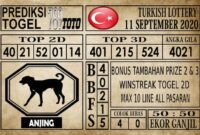 Prediksi Turkish Lottery Hari Ini 11 September 2020 Prediksi Turkish Lottery Hari Ini 11 September 2020