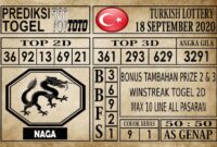 Prediksi Turkish Lottery Hari Ini 18 September 2020