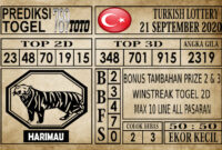 Prediksi Turkish Lottery Hari Ini 21 September 2020