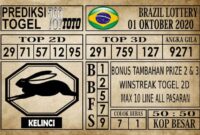 Prediksi Brazil Lottery Hari Ini 01 Oktober 2020
