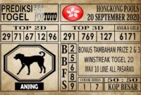 Prediksi Hongkong Pools Hari Ini 20 September 2020
