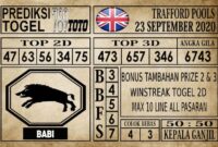 Prediksi Trafford Pools Hari Ini 23 September 2020