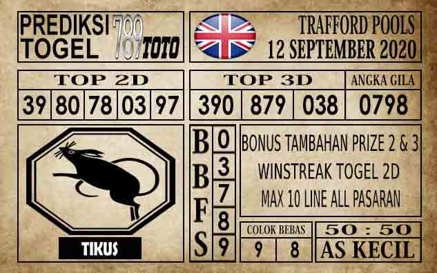 Prediksi Trafford Pools Hari Ini 12 September 2020
