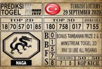 Prediksi Turkish Lottery Hari ini 29 September 2020 Prediksi Turkish Lottery Hari ini 29 September 2020