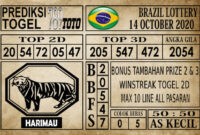 Prediksi Brazil Lottery Hari Ini 14 Oktober 2020