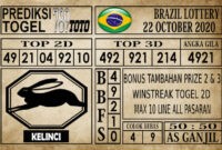 Prediksi Brazil Lottery Hari Ini 22 Oktober 2020 Prediksi Brazil Lottery Hari Ini 22 Oktober 2020