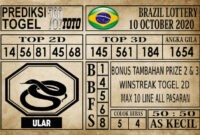 Prediksi Brazil Lottery Hari Ini 10 Oktober 2020