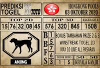 Prediksi Hongkong Pools Hari Ini 03 Oktober 2020