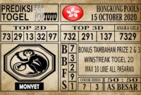 Prediksi Hongkong Pools Hari Ini 16 Oktober 2020 Prediksi Hongkong Pools Hari Ini 16 Oktober 2020