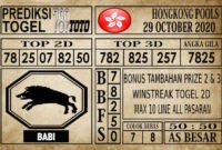 Prediksi Hongkong Pools Hari Ini 29 Oktober 2020 Prediksi Hongkong Pools Hari Ini 29 Oktober 2020