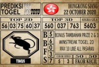 HKS Prediksi Hongkong Siang Hari Ini 22 Oktober 2020