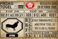 Prediksi Hongkong Siang Hari Ini 28 Oktober 2020 Prediksi Hongkong Siang Hari Ini 28 Oktober 2020