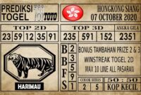 Prediksi Hongkong Siang Hari Ini 07 Oktober 2020