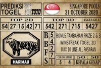 Prediksi Singapore Pools Hari ini 31 Oktober 2020