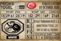 Prediksi Turkish Lottery Hari Ini 07 Oktober 2020