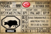 Prediksi Turkish Lottery Hari Ini 11 Oktober 2020