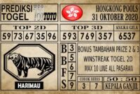 Prediksi Hongkong Pools Hari Ini 31 Oktober 2020 Prediksi Hongkong Pools Hari Ini 31 Oktober 2020