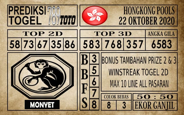Prediksi Hongkong Pools Hari Ini 22 Oktober 2020