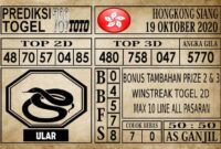 Prediksi Hongkong Siang Hari ini 19 Oktober 2020
