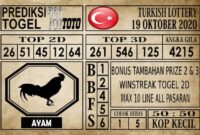Prediksi Turkish Lottery Hari ini 19 Oktober 2020 Prediksi Turkish Lottery Hari ini 19 Oktober 2020
