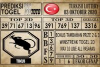 Prediksi Turkish Lottery Hari ini 03 Oktober 2020