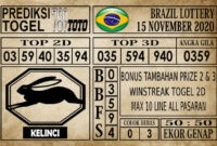 Prediksi Brazil Lottery Hari Ini 15 November 2020